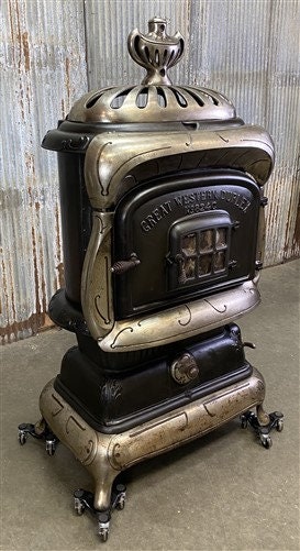Great Western Duplex Wood Stove No. 824C Vintage Cast Iron - Etsy