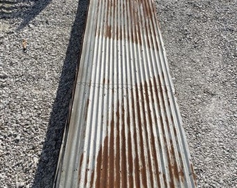 65 Sheets Barn Tin, Corrugated Metal Reclaimed Salvage, 12' Long 1560 sq ft, A62, Barn Tin Siding, Galvanized, Rustic, Thin Ribbed