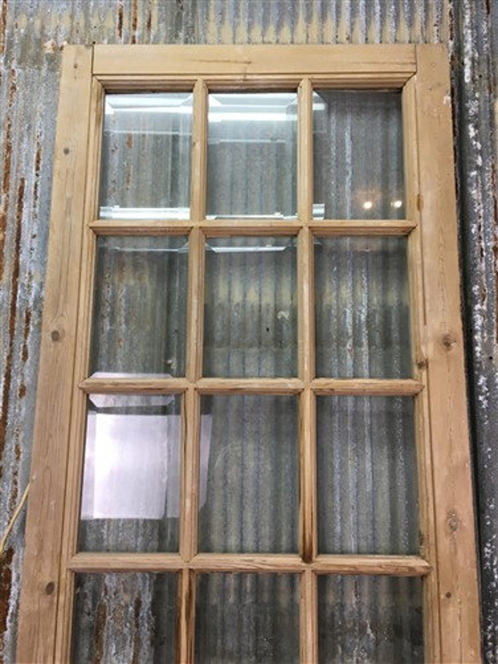 15 Pane Antique French Door Single Door Glass Pane Door Etsy