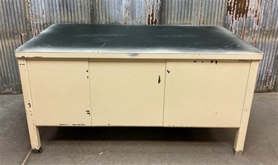 Vintage Mid Century General Fireproofing Desk, Typewriter Drawer