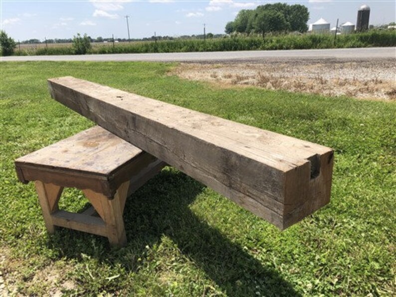 Madera de viga de granero recuperada estante flotante | Etsy