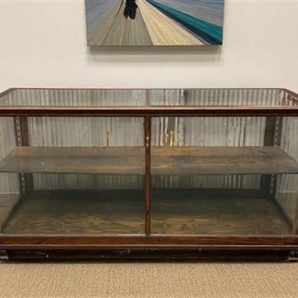 6' Wolverine Showcase Store Counter, Vintage Display Case Glass Display Cabinet