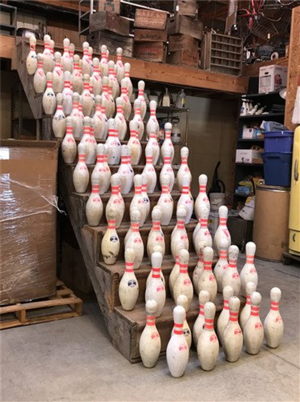 100 Bowling Alley Pins Set Lot Hunting Target Trap Shooting Etsy