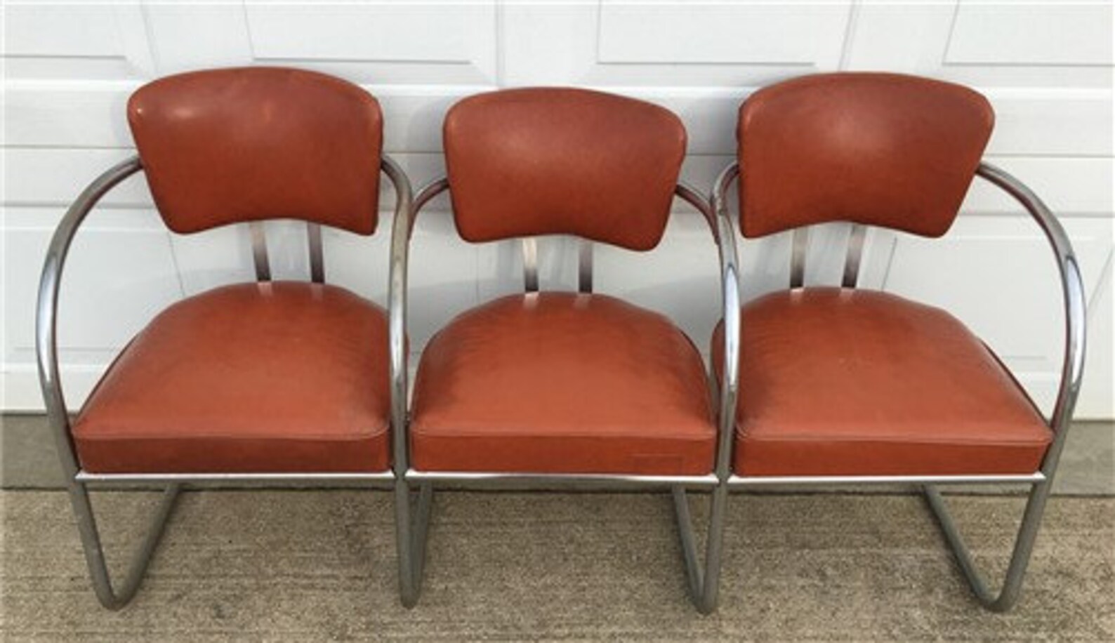 3 Seat Mid Century Airport Reception Waiting Room Chairs Salon Etsy
