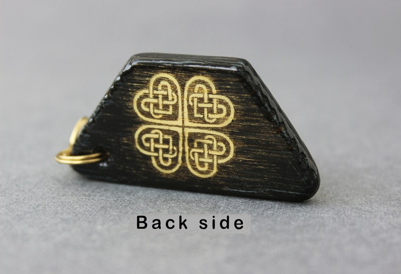 Personalized Hammered dulcimer wooden keychain /& Four leaf clover Original gift idea Music day Cimbalom. music lovers Miniature keyring
