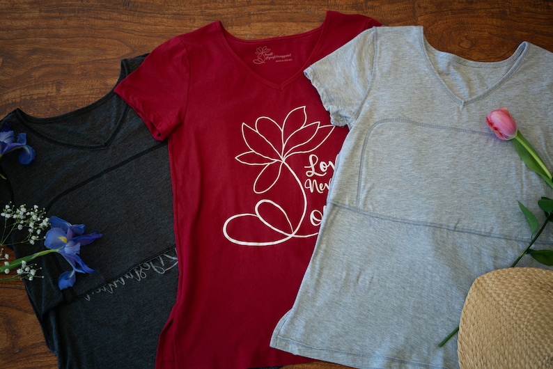 Nipple Disguising Loungewear with inspirational quotes