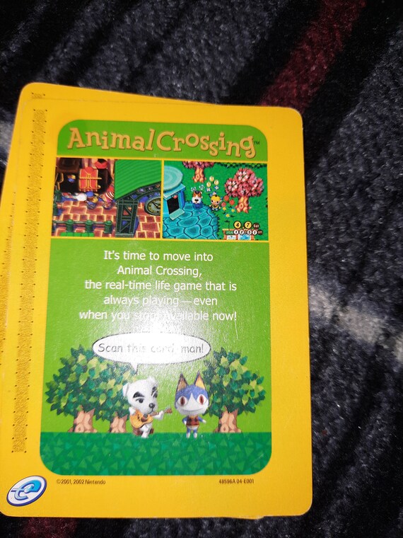 Vintage Animal Crossing E Reader Card Etsy Australia