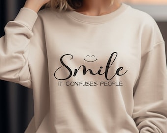 Self Care Shirt, Motivational Sweatshirt, Positivity & Resilience Shirt, Positive Shirt, Be Happy Shirt, Smile Sweatshirt, Smiley Face Shirt