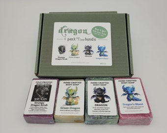 Dragon Series Soaps by: Bella Zoe 4 Pack  Buy 3 get 1 free