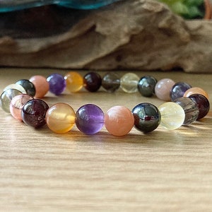 Menopause Support Crystal Bracelet, Female Hormone Support, The Change, Hot flushes Chakra Relief, Choose 6mm or 8mm beads
