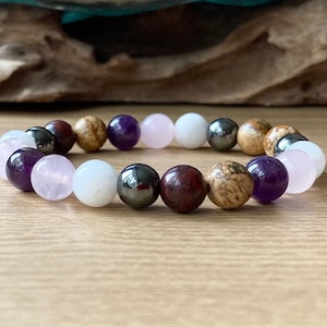 Pregnancy Bracelet, Mum to be Gift, Crystals for Pregnancy Support, New Beginnings, 6mm or 8mm Beaded Stretch Bracelet