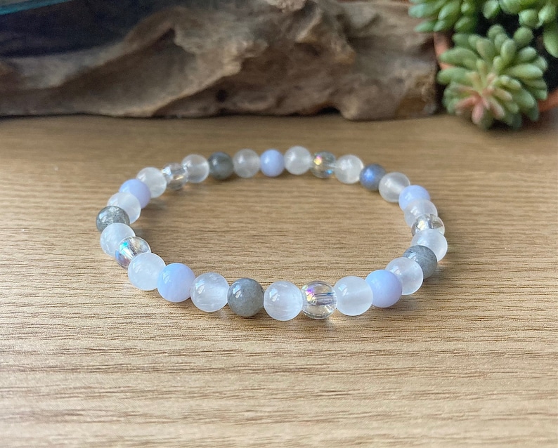 Ultimate Angelic Connection Bracelet | Divine Guidance, Enlightenment Gift | Crystals for Angelic Energies | Choose 4mm or 6mm Beads image 3