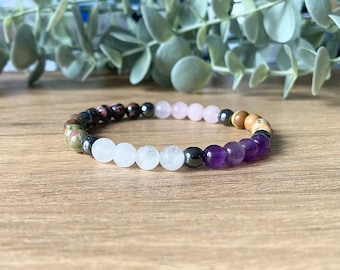 Pregnancy Bracelet | Nurturing, Calming, and Supportive | Mum to be, Prenatal, Maternity | 6mm Gemstone Beads