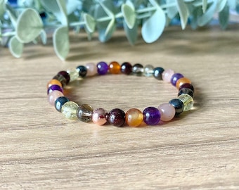 Menopause Support Bracelet, Female Hormone Balance, The Change, Hot flushes, 6mm Gemstone beads