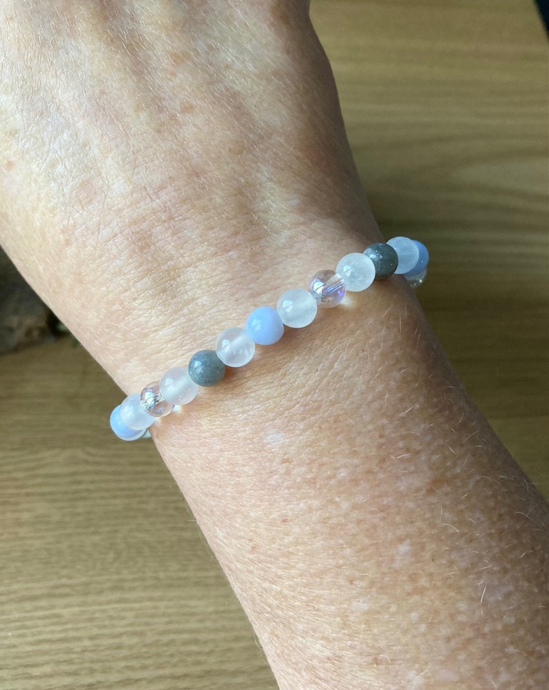 Ultimate Angelic Connection Bracelet | Divine Guidance, Enlightenment Gift | Crystals for Angelic Energies | Choose 4mm or 6mm Beads image 4
