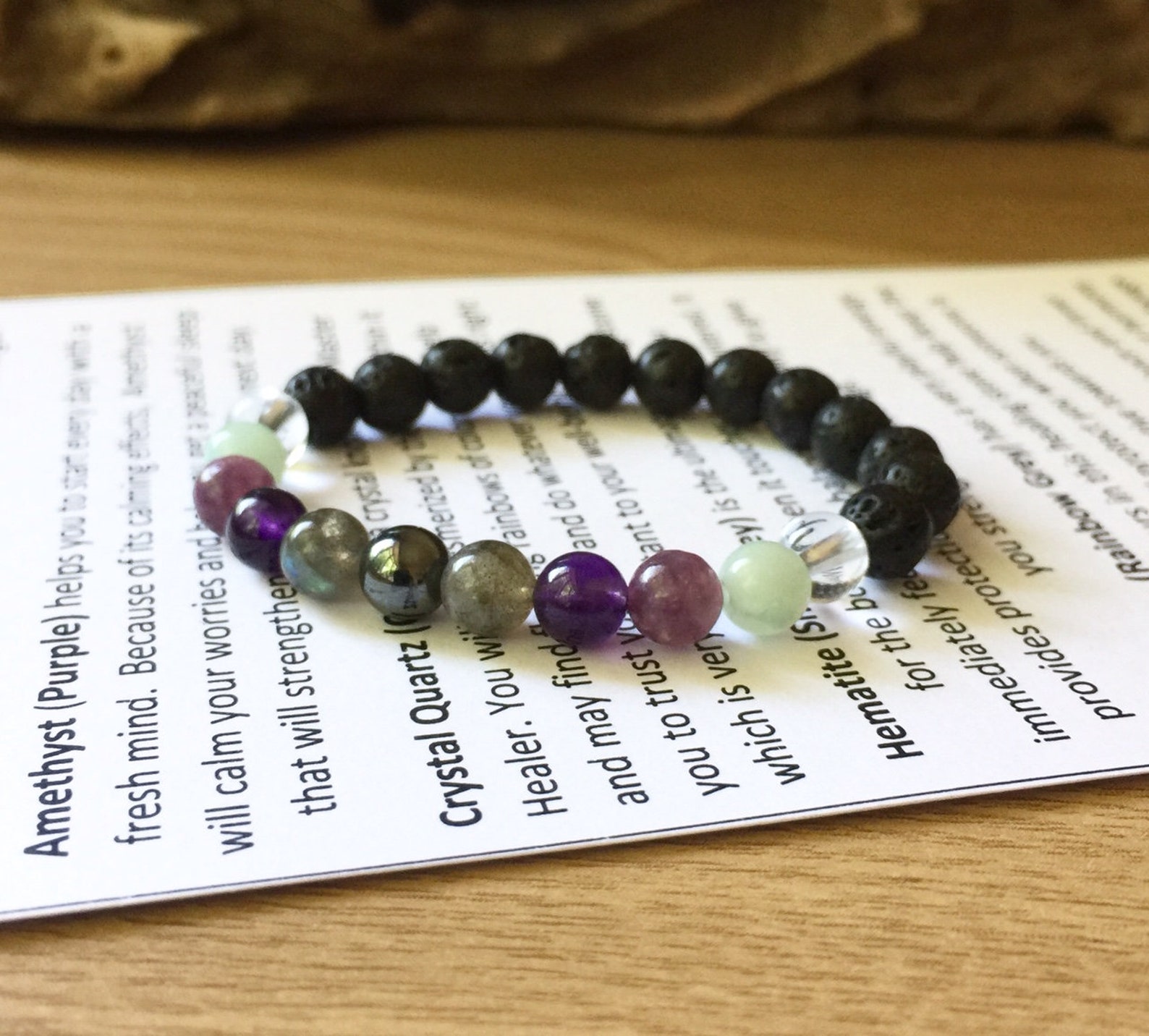 Childs Anxiety Bracelet Boys Girls Stress Relief Etsy