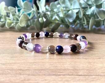 Recovery Bracelet, Post Surgery Support, Post Op Comfort and Convalescence, 6mm Gemstone Beads