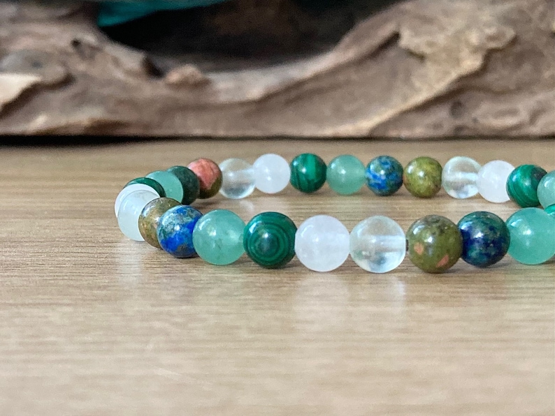 Green Pregnancy Bracelet - Nurturing and Soothing Gemstones for Expectant Mothers.