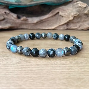 Complete Protection Bracelet, Personal Energy Shield, Psychic Protection, Best Crystals for Protection, 6mm Beaded Unisex Stretch Bracelet