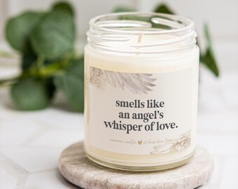 Sympathy Candle: Angel's Whisper of Love, Bereavement Gift