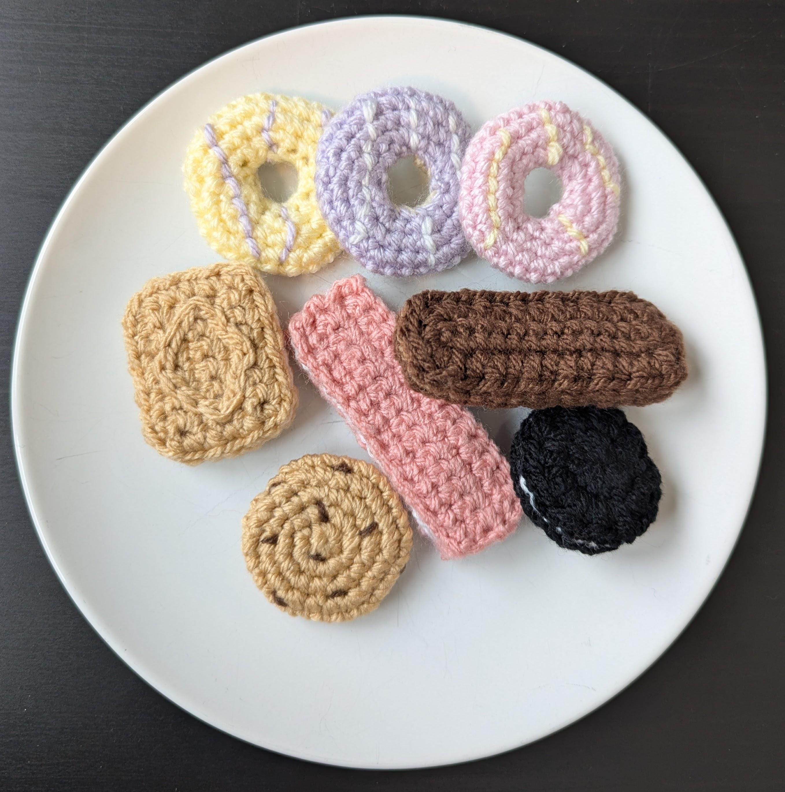 Crocheted Biscuit and Cookie Selection