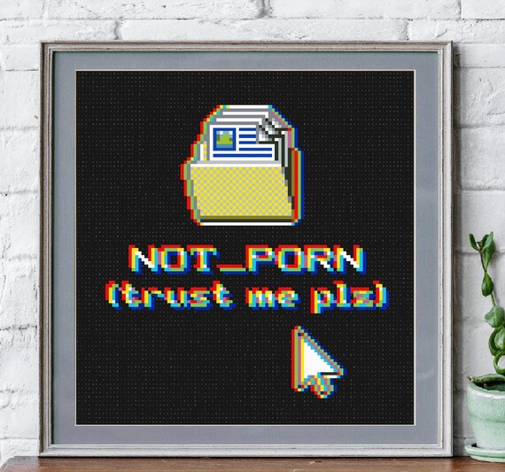 NOT PORN Cross Stitch Pattern PDF Glitchy Bachelors Funny - Etsy Ireland