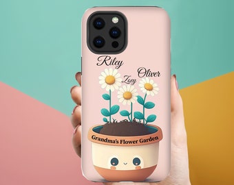 Personalized Grandma’s Little Garden Phone Case, iPhone Case, Samsung Galaxy Case, Mother's Day Gift, custom phone case, gardening, grandkid