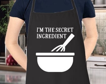 Tablier drôle pour les femmes et les hommes je suis le tablier ingrédient secret, cadeau pour elle, tablier drôle pour les hommes, tablier de cuisson, tablier de barbecue, tablier drôle