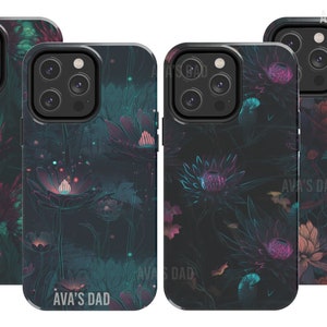 Aesthetic Dark Goth Cyberpunk Flowers, Goth Phone Case, Cover for, iPhone Case, Samsung Galaxy Case, iPhone 13 Pro Case, iPhone 14 Pro Case
