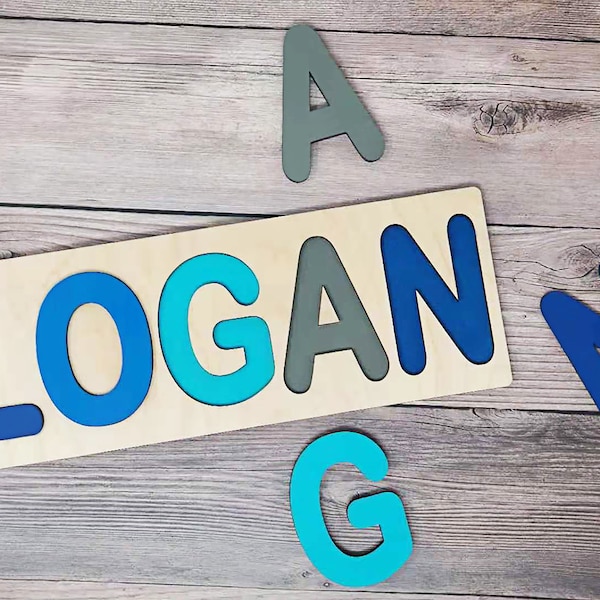 Name Puzzle | Color Matching Puzzle | Personalized | Educational | 1st Birthday Gift | Toddler Puzzle | Busy Board | Birthday Gift | Toy