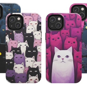 Stand out Cat Crowd Collection, Phone Case, Cat phone case, Unique, iPhone Case, Samsung Galaxy Case, iPhone 15 Pro Case, iPhone 14 Pro Case