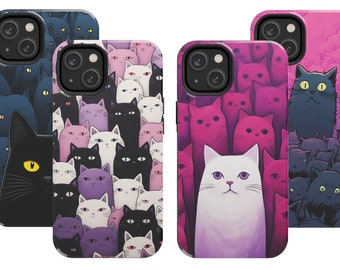Stand out Cat Crowd Collection, Phone Case, Cat phone case, Unique, iPhone Case, Samsung Galaxy Case, iPhone 15 Pro Case, iPhone 14 Pro Case