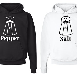 Set of 2 Hoodies | Salt and Pepper Set | Matching Hoodies | Matching Couples | Friends | Boyfriend | Girlfriend | BFF | Wife | Pullover