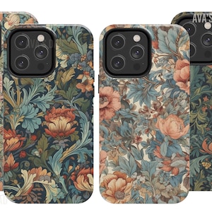 William Morris Aesthetic, Funda de teléfono floral, Flores, Funda para, Funda para iPhone, Funda para Samsung Galaxy, Funda para iPhone 15 Pro, Funda para iPhone 16 Pro
