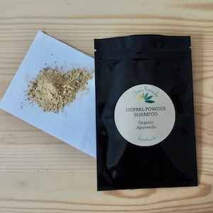 Organic Ayurvedic hair care, Herbal powder shampoo, Natural hair & scalp mask