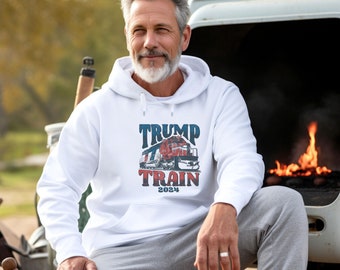 Trump Zug 2024 Unisex Hoodie.Trumpf, Wahl, Konservativ, Republikaner, USA