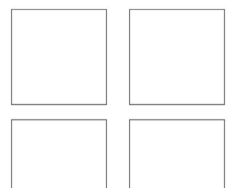 Sticky note printing template
