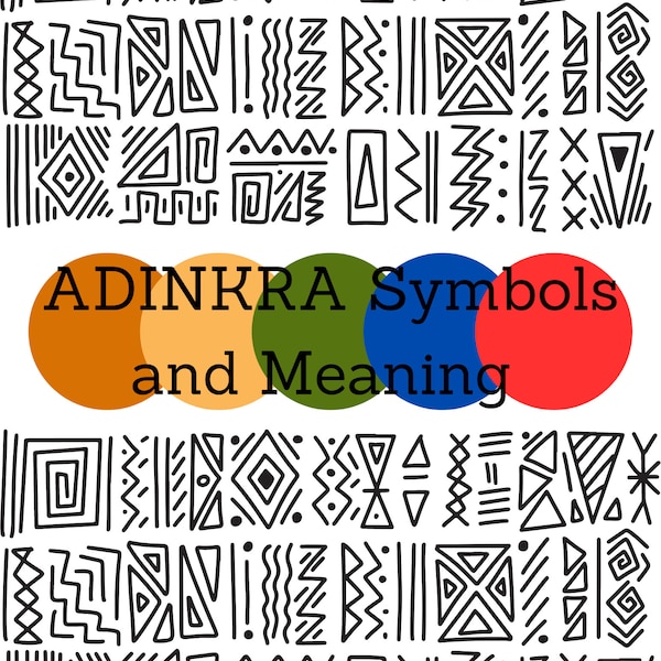Adinkra Symbols With Meaning - Etsy