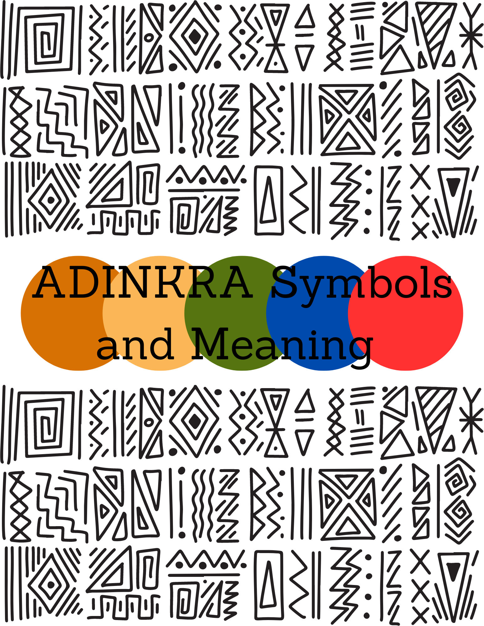 the 62 African Symbols. Adinkra Symbols and Meaning Printable