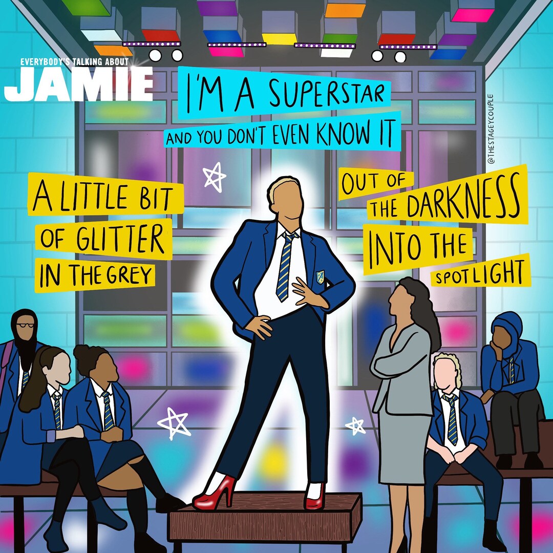 Musical Print Series Everybodys Talking About Jamie - Etsy UK