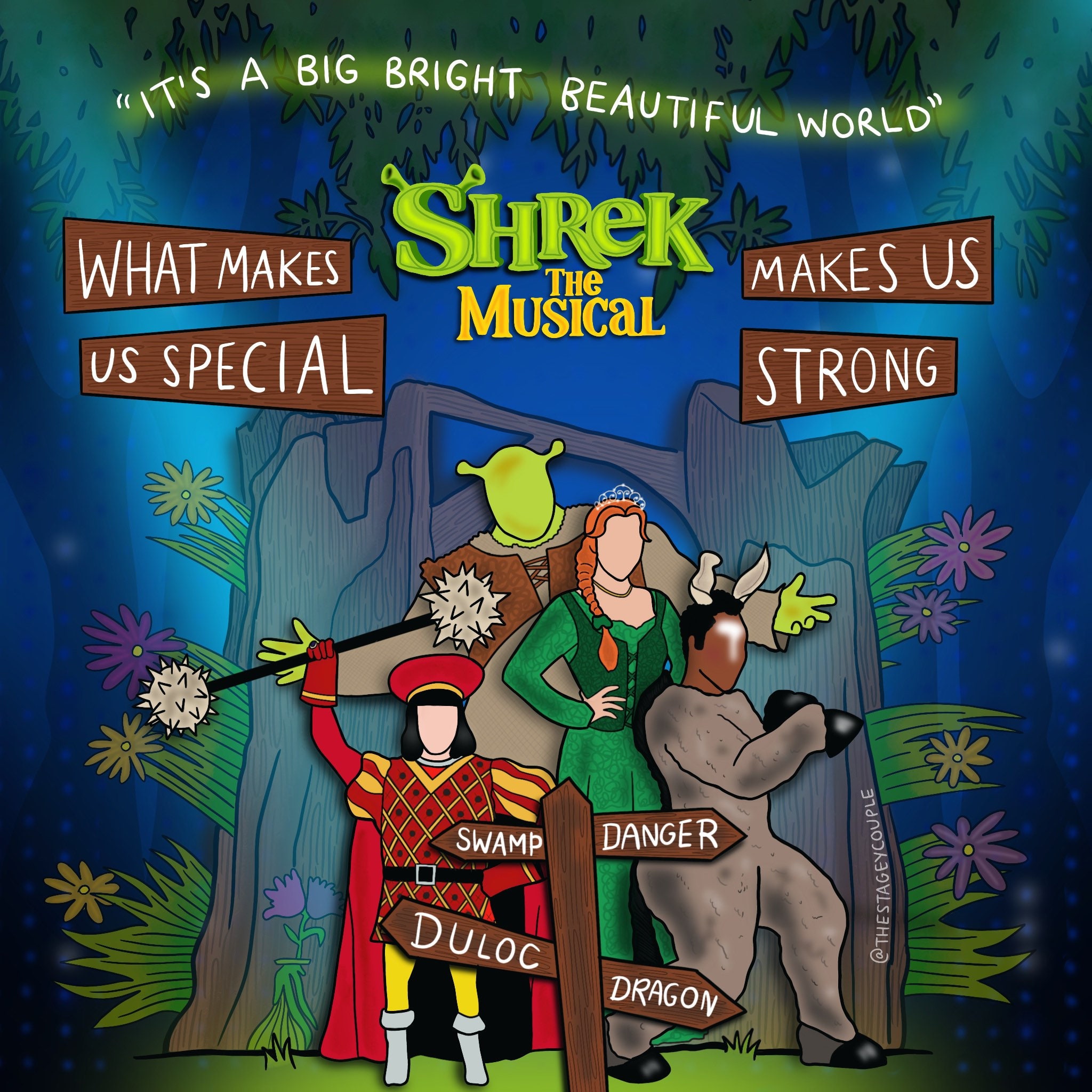 shrek the musical movie poster