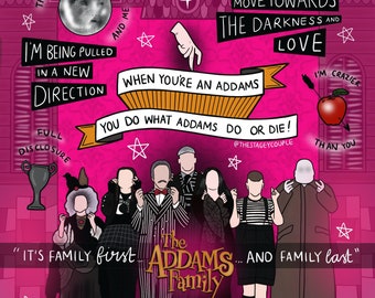 Musical print series - Addams Family