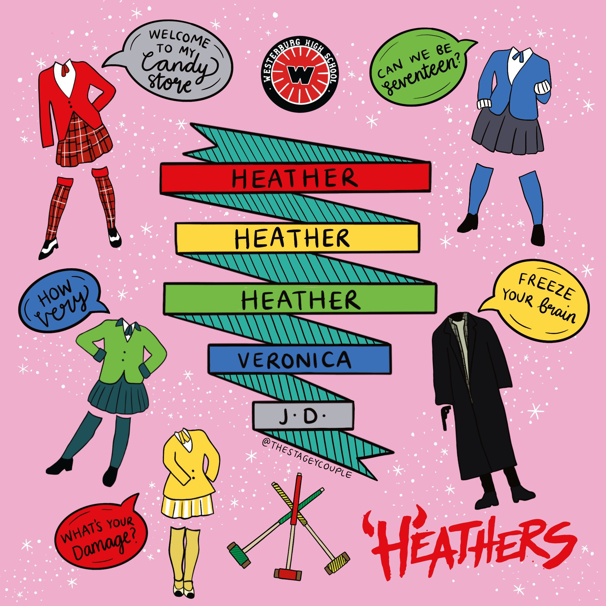 heathers the musical tour merch