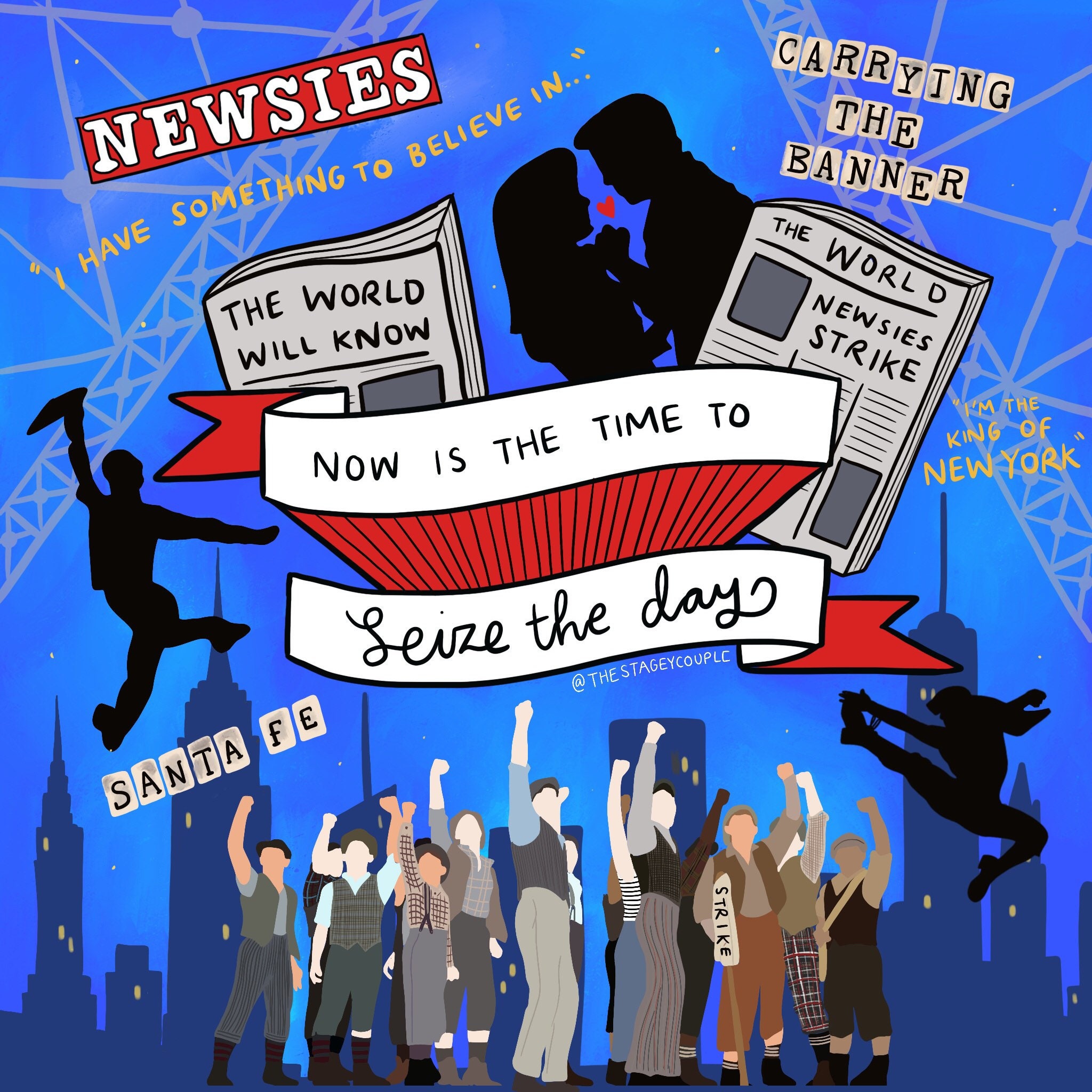 Musical Print Series Newsies Etsy UK