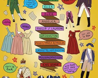 Musical print series - Hamilton (costumes)