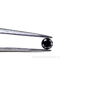 AAA Round Black Diamond: 1.55-1.70mm Brilliant Cut (Per 1 Ct)