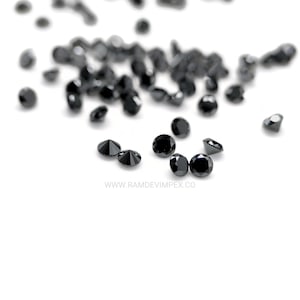 AAA Black Diamond: Round Brilliant Cut (2.70-3.50 MM)