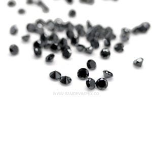 AAA Round Black Diamond: 2.30-2.50mm Loose Gemstone (Per 1 Ct)