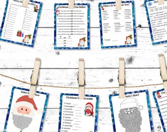 14 Gnomes Printable Christmas Games Including Printable Banners, Printable Dice & Answer Keys!