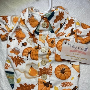 Boy Dog Shirts - Pumpkin Flannel